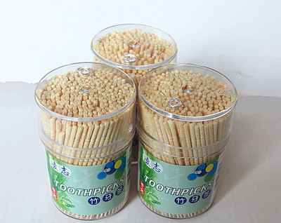 【牙簽廠供應(yīng) 灌裝竹牙簽 竹質(zhì)單尖牙簽 牙簽貼牌 廠家直銷】價(jià)格,廠家,圖片,口腔清潔附屬品,臺(tái)州市黃巖任江塑料制品廠-